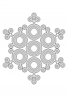 Openwork snowflake from circles 4