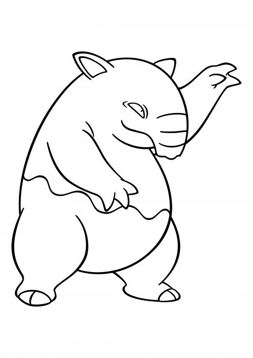 Desenhos para colorir Pokemon - Drowzee - Desenhos Pokemon