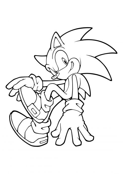 Desenhos para colorir do sonic the hedge ai generativo