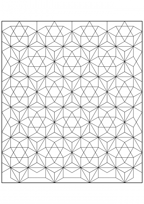 Rhombicuboctahedron projekční dlaždice
