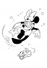 Minnie meets the underwater inhabitants