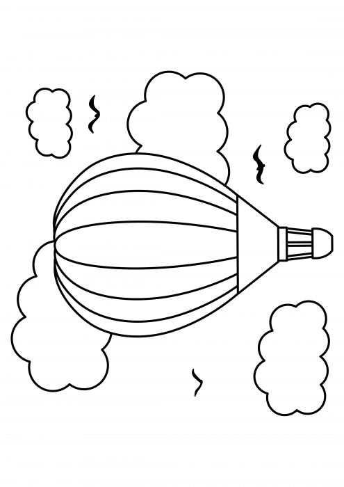 Luftballon under flyvning