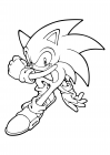 Energetic Sonic the Hedgehog