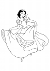 Snow white dancing