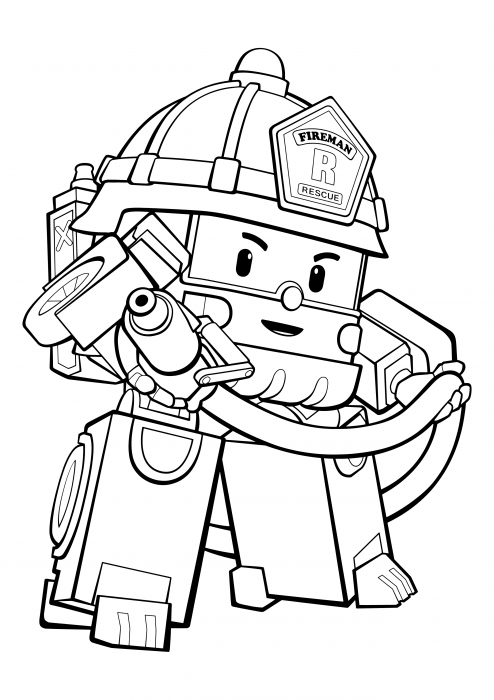 Roy a robotic fire truck