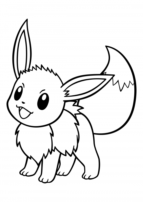 Eevee Livro de colorir Pokémon Pikachu, Criança, Lineart, branco, mamífero,  criança png