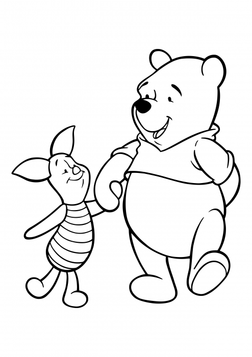 Piglet og Winnie the Pooh