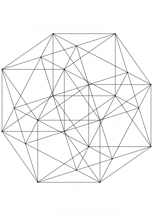 Ορθογώνια προβολή της Icositetrachora