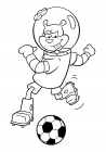 Sandy Cheeks is a soccer player