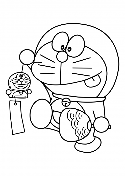 Doraemon with souvenirs