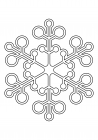Openwork snowflake from circles 5