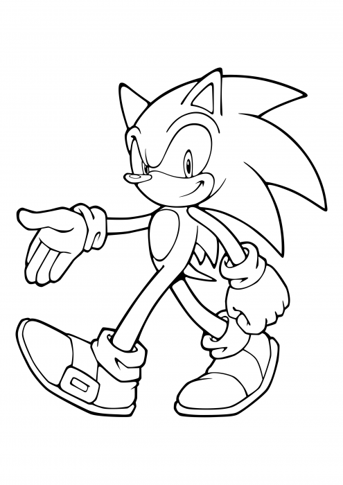 Shadow the Hedgehog é correspondido livro de colorir, Sonic O