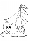 Joyful sailboat