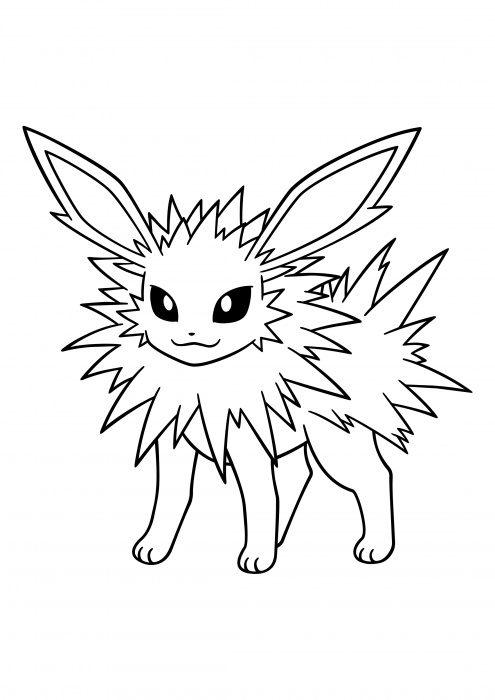 Desenho de Jolteon para colorir  Desenhos para colorir e imprimir gratis