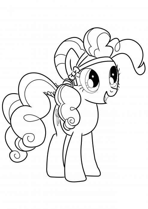 Pinkie Pie with a bow