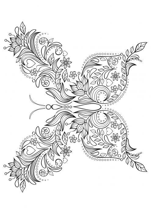 Patterned butterfly 1