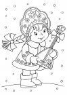 Snow Maiden gives a balalaika