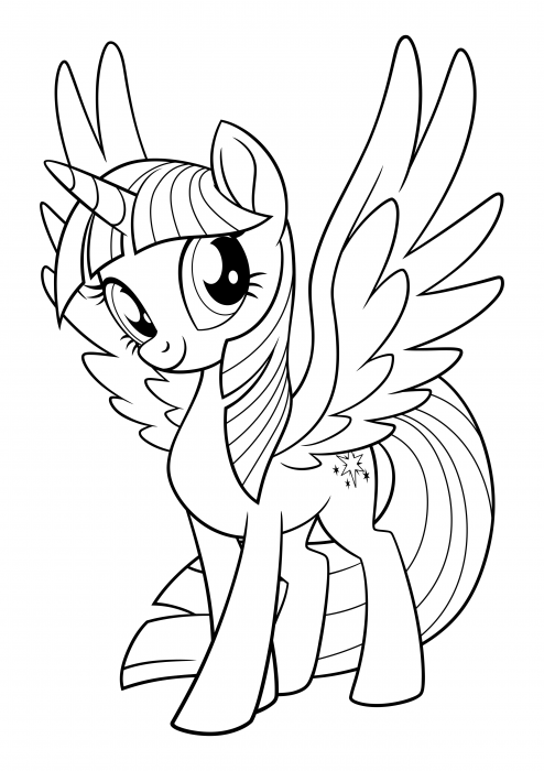 My Little Pony - Twilight Sparkle coloring pages, My little pony movie ...