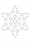 Openwork snowflake from circles 6