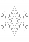 Openwork snowflake from circles 1