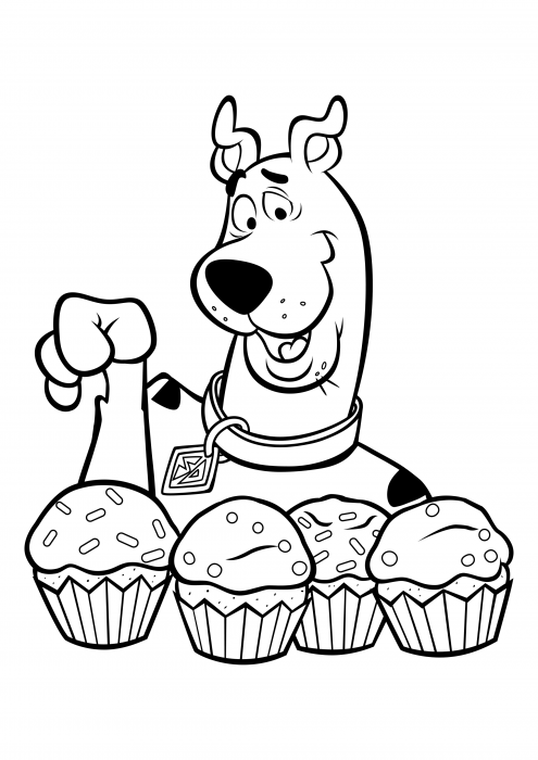 Scooby-Doe chooses cupcakes