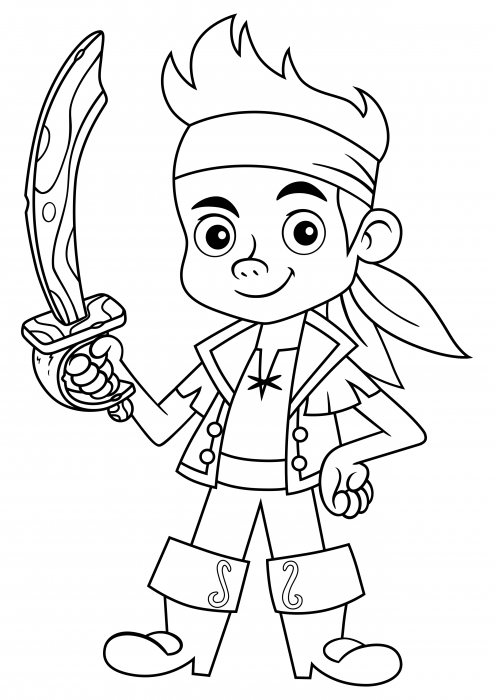 Jake Coloring Pages Jake And The Neverland Pirates Coloring Pages Colorings Cc