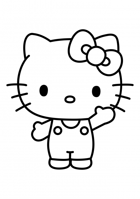 Hello kitty coloring