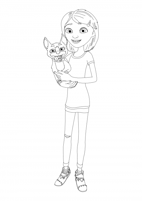 Ellie the girl and the dog Totoshka