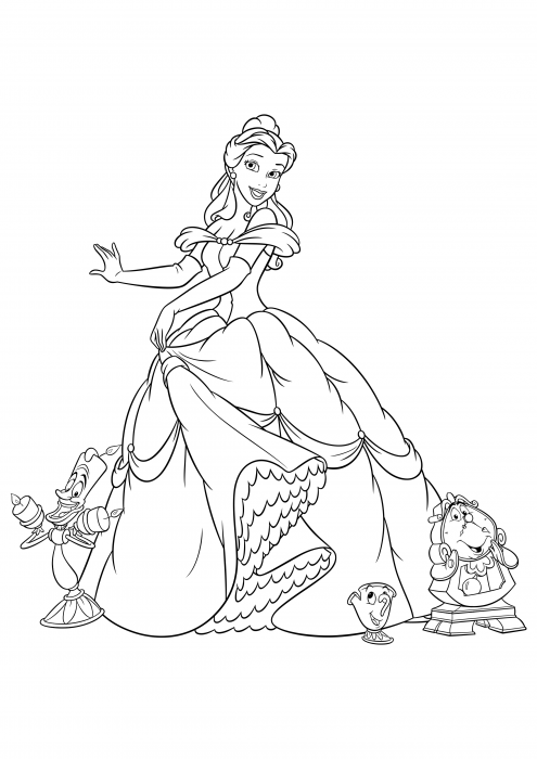 Belle, Lumiere, Chip και Cogsworth
