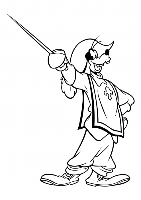 Goofy - Musketeer with a sword