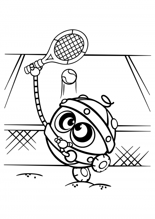 Bibi plays tennis