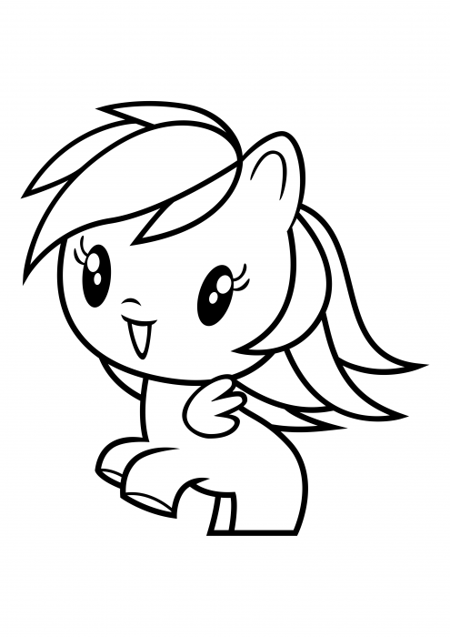 Cutie Rainbow Dash Coloring Pages My Little Pony Coloring Pages Colorings Cc