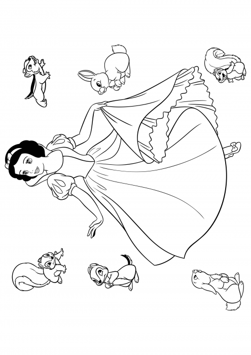 白雪姫と動物