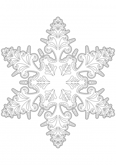 Floco de neve com padrão 2