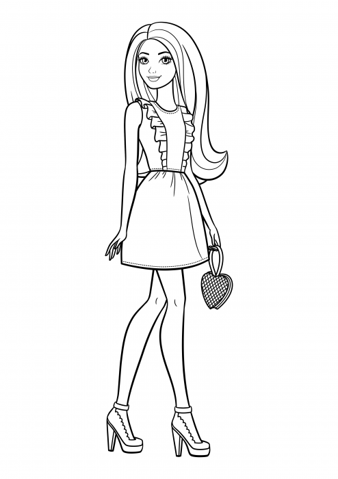 Coloring high quality for girls - Barbie coloring pages, Barbie ...