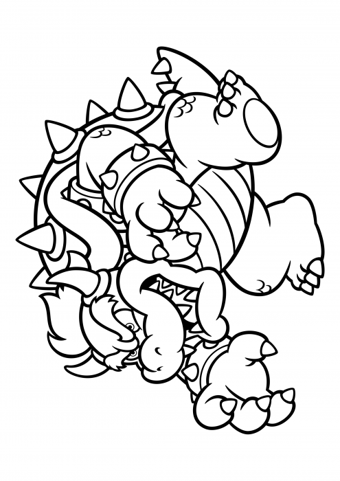 Bowser Coloring Pages Super Mario ... 
