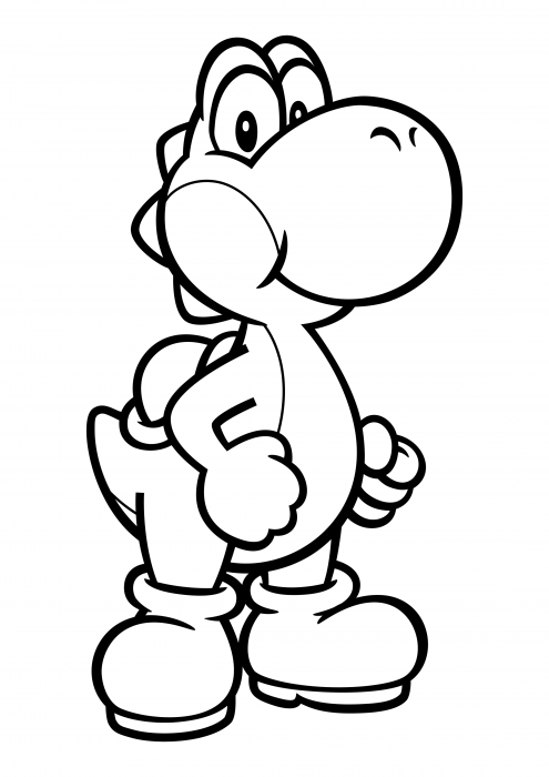 Dinosaur Yoshi Coloring Pages Super Mario Coloring Pages Colorings Cc ...