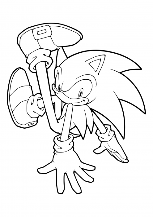 Śliczny Sonic the Hedgehog