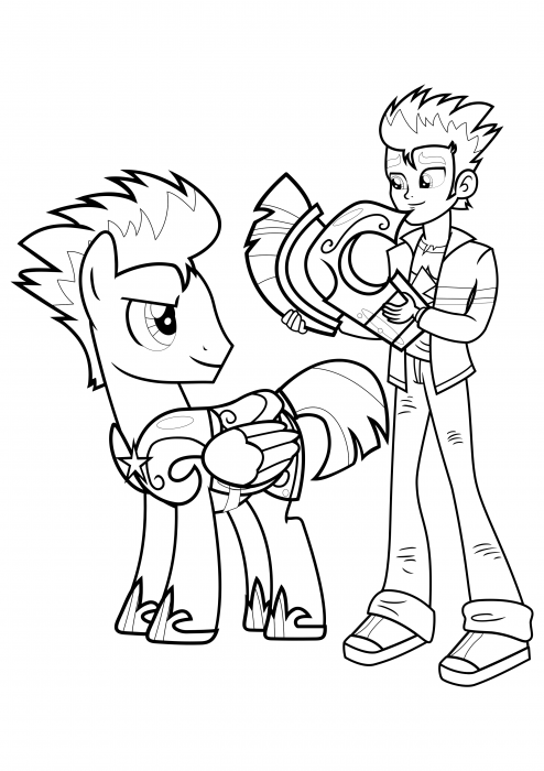 Flash Sentry Pony et Guy