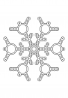 Openwork snowflake from circles 9