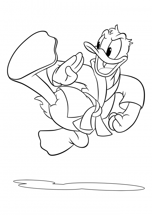 Donald Karate Coloring Pages Mickey Mouse And Friends Coloring Pages Colorings Cc