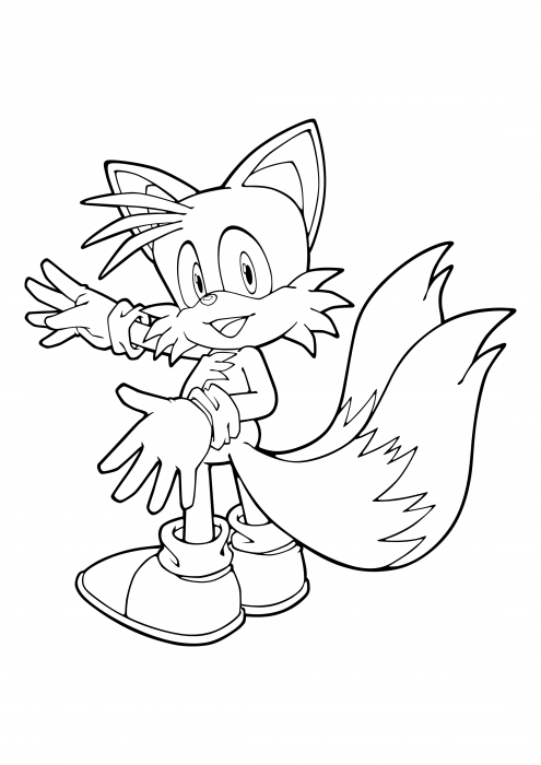 Tails Prower - dwustronny lis