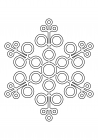Openwork snowflake from circles 12