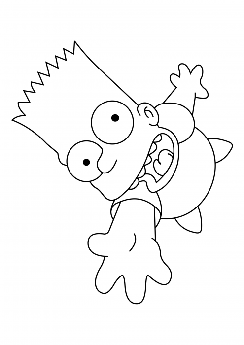 Bart pulls his hand