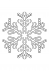 Openwork snowflake from circles 8