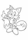 Tails is a modest good-natured fox