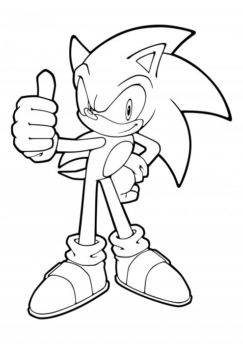 Livro para colorir Sonic - Sonic - Just Color Crianças : Páginas