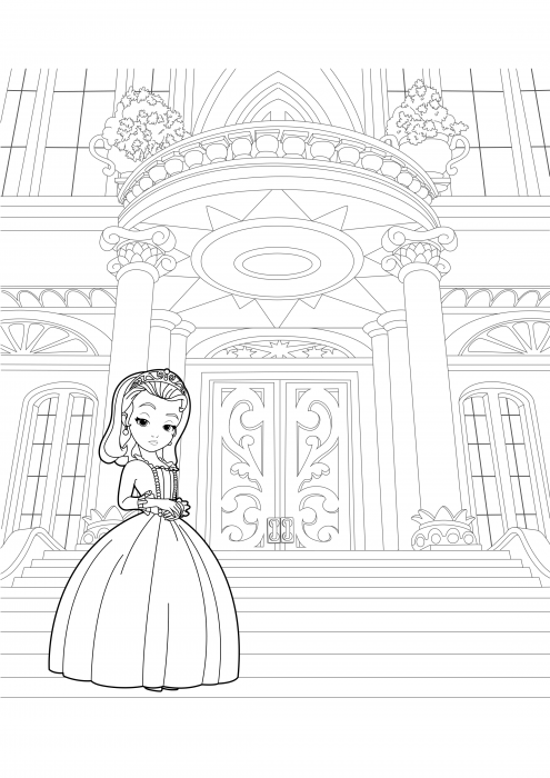 Princesa Amber no palácio