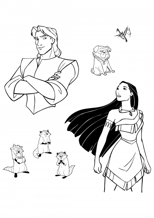 Pocahontas og hendes venner