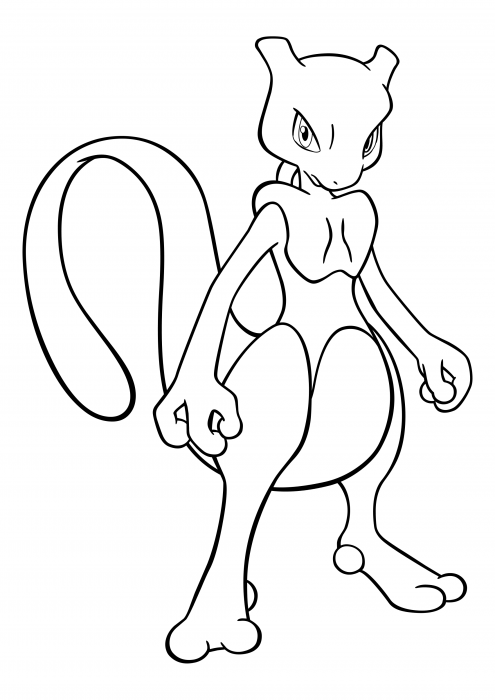 150 Mewtwo Coloring Pages Pokemon Coloring Pages Colorings Cc